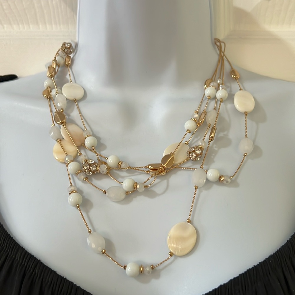 NWOT - Never Worn! Adjustable 5-Strand Necklace